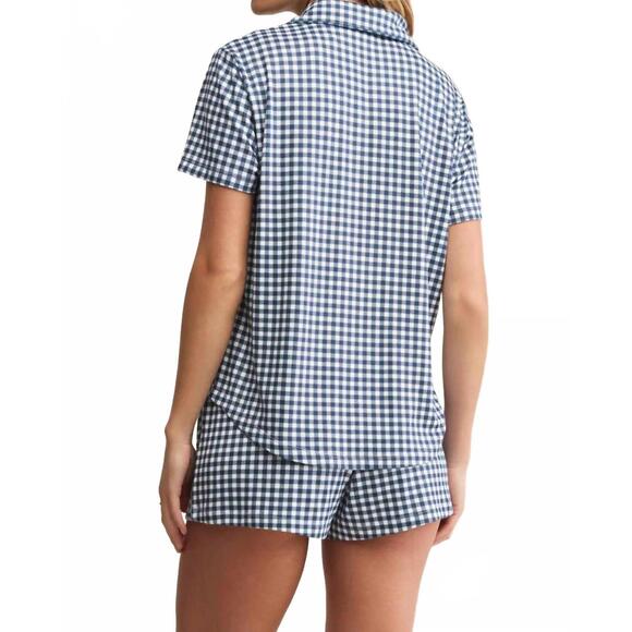NEW Z SUPPLY amy gingham pajama set in blue - Picture 3 of 3